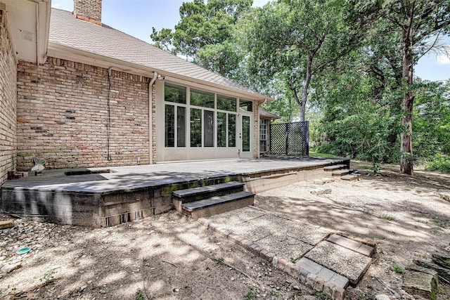 3308 Corn Valley Rd, Grand Prairie, TX 75052 - view of patio / terrace with a deck