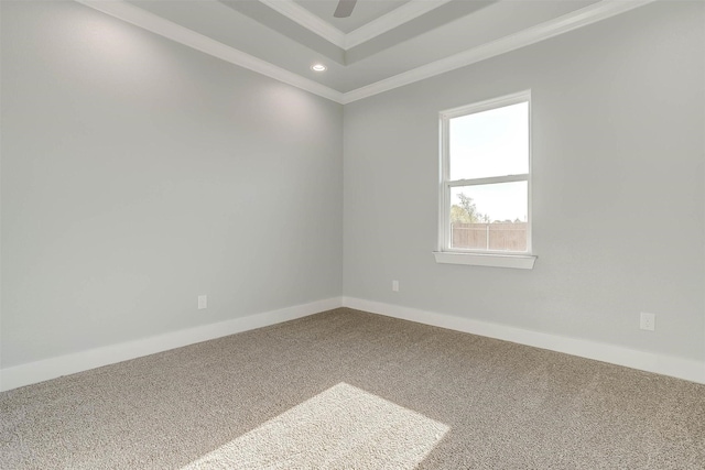 580 Highview Ct, Godley, TX 76044 - unfurnished room featuring carpet floors, crown molding, recessed lighting, a ceiling fan, and baseboards
