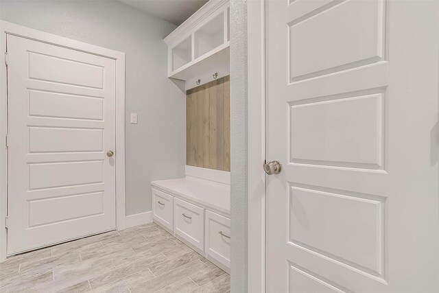 580 Highview Ct, Godley, TX 76044 - mudroom with light wood-style flooring and baseboards