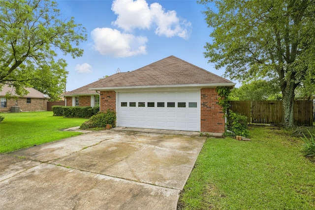111 Christopher Dr, Cooper, TX 75432 - view of front of home featuring brick siding, concrete driveway, and roof with shingles