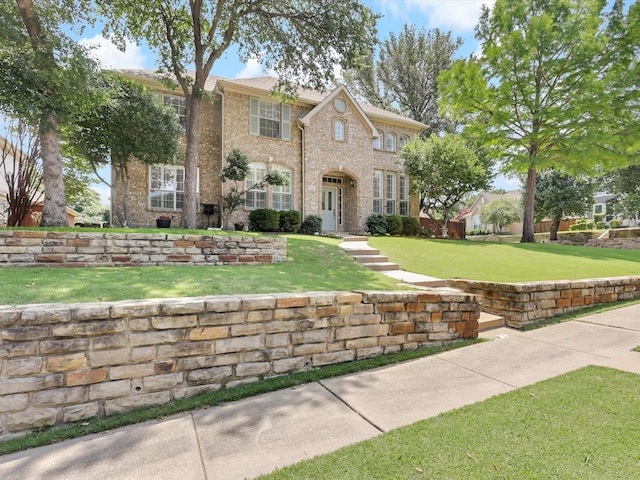 2832 Lincolnshire Dr, Richardson, TX 75082 - view of front facade featuring brick siding and a front lawn