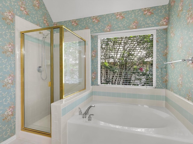 2832 Lincolnshire Dr, Richardson, TX 75082 - full bathroom with a bath and a shower stall