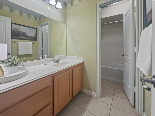 1424 Charleston Dr, Allen, TX 75002 - full bathroom with vanity and tile patterned floors
