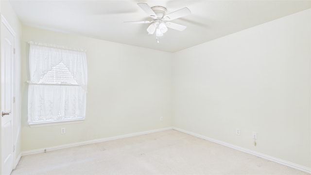 1424 Charleston Dr, Allen, TX 75002 - empty room featuring light carpet, baseboards, and ceiling fan