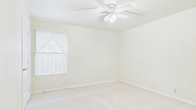 1424 Charleston Dr, Allen, TX 75002 - empty room with light carpet, baseboards, and a ceiling fan