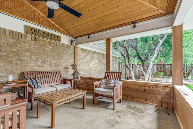 13841 Far Hills Ln, Dallas, TX 75240 - view of patio featuring a ceiling fan