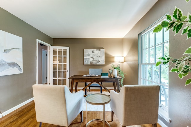 13841 Far Hills Ln, Dallas, TX 75240 - office space featuring wood finished floors and baseboards