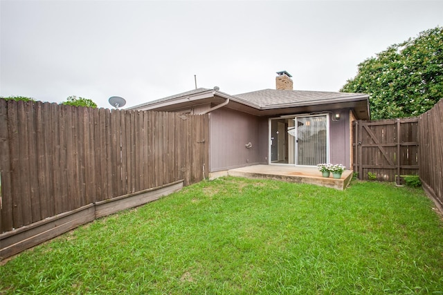 12332 Ferris Creek Ln, Dallas, TX 75243 - back of house with a chimney and a patio area