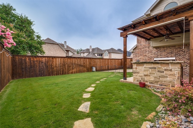 3500 Corkwood Dr, Frisco, TX 75033 - view of yard with ceiling fan