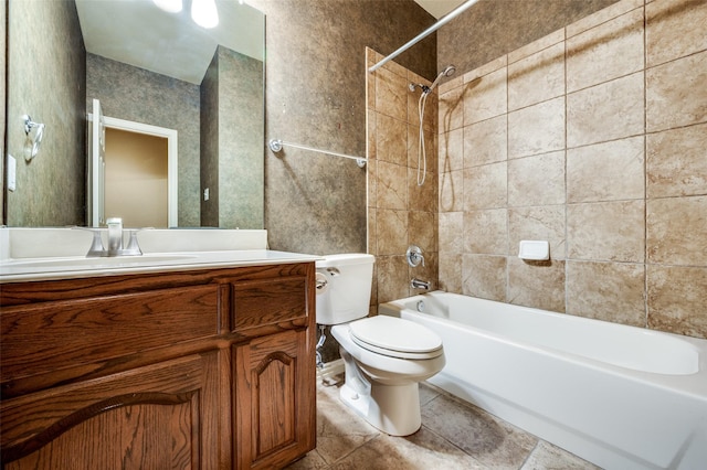 3500 Corkwood Dr, Frisco, TX 75033 - bathroom featuring toilet,  shower combination, and vanity