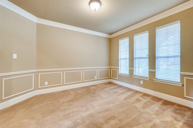 3500 Corkwood Dr, Frisco, TX 75033 - carpeted spare room with ornamental molding