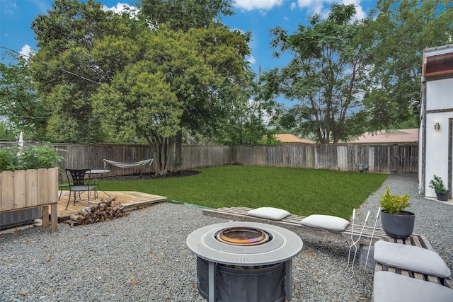 9923 Harwell Dr, Dallas, TX 75220 - view of yard featuring a deck