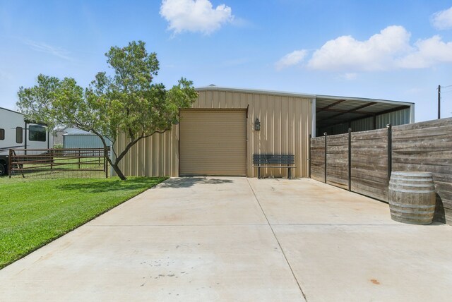 109 Pedernales Dr, New Fairview, TX 76078 - garage featuring concrete driveway and a detached garage
