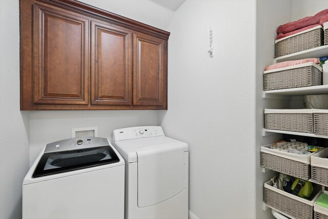 4324 Ashburn Way, Fort Worth, TX 76244 - laundry area featuring washing machine and clothes dryer and cabinet space