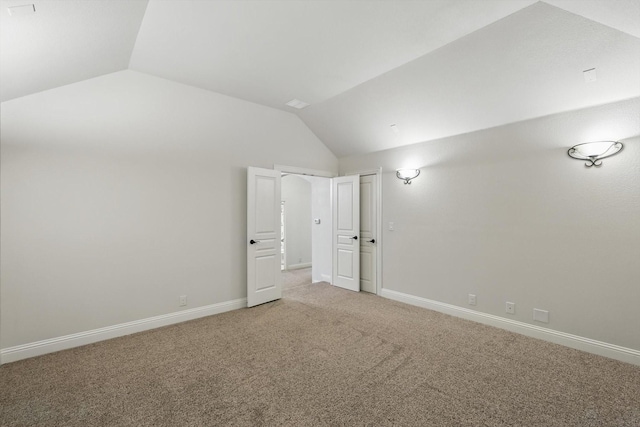 4324 Ashburn Way, Fort Worth, TX 76244 - unfurnished bedroom featuring vaulted ceiling, light colored carpet, and baseboards