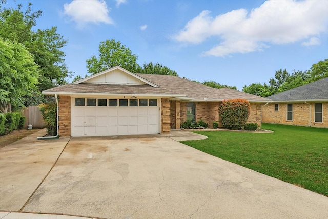 7616 Teresa Ct, North Richland Hills, TX 76182 - ranch-style house featuring driveway, an attached garage, and brick siding