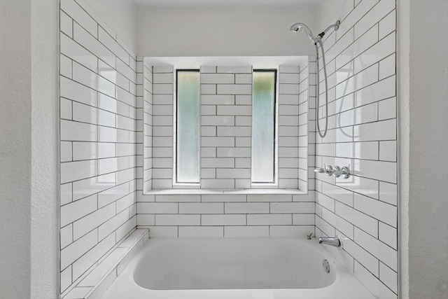 7616 Teresa Ct, North Richland Hills, TX 76182 - full bathroom featuring  shower combination and a textured wall