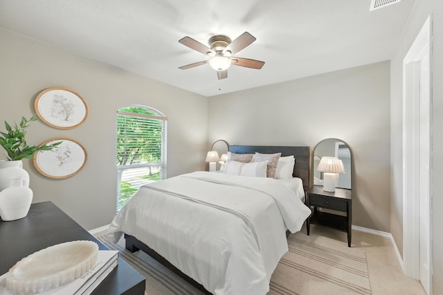 1610 Ottinger Rd, Keller, TX 76262 - bedroom with light colored carpet and a ceiling fan
