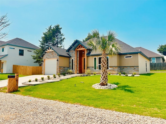 2815 Pall Mall Ave, Dallas, TX 75241 - view of front of property with stone siding and concrete driveway