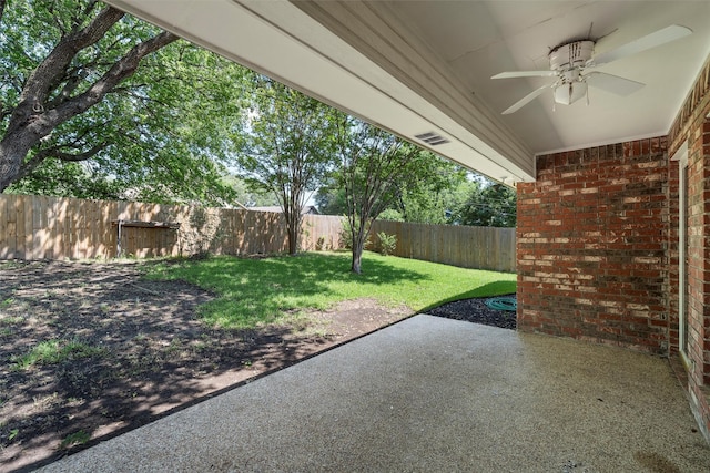 2008 Real Dr, Waco, TX 76712 - view of patio with ceiling fan