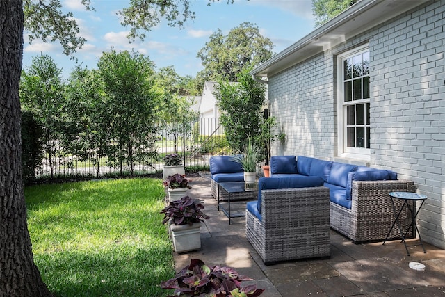 4684 Belclaire Ave, Highland Park, TX 75209 - view of patio featuring an outdoor hangout area