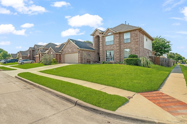 2829 Flint Rock Dr, Fort Worth, TX 76131 - traditional home with brick siding, driveway, and an attached garage
