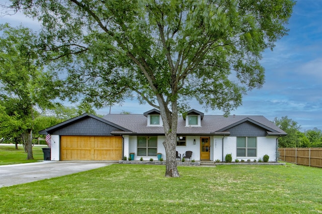 1201 Oakhurst Dr, Southlake, TX 76092 - mid-century inspired home featuring driveway, a garage, roof with shingles, and brick siding