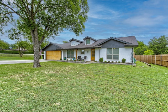 1201 Oakhurst Dr, Southlake, TX 76092 - view of front of property featuring concrete driveway, a porch, an attached garage, and brick siding