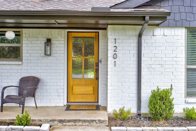 1201 Oakhurst Dr, Southlake, TX 76092 - property entrance featuring brick siding and roof with shingles