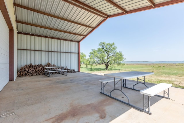 4624 County Road 206, Breckenridge, TX 76424 - view of patio featuring a water view