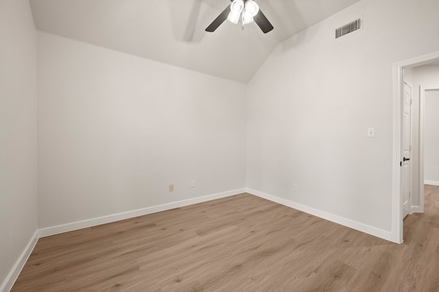 28 Alamosa Dr, Trophy Club, TX 76262 - spare room with ceiling fan, light wood-type flooring, baseboards, and lofted ceiling