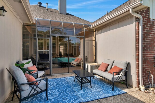 2700 Rochelle Dr, Mckinney, TX 75070 - view of patio featuring an outdoor hangout area