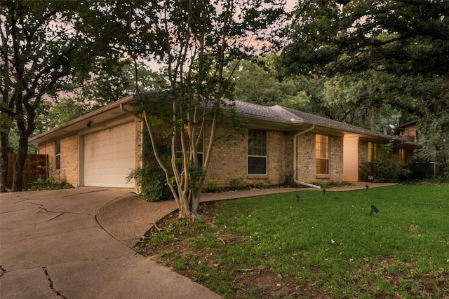 5909 Shady Hill Ln, Arlington, TX 76016 - single story home featuring an attached garage, concrete driveway, and brick siding