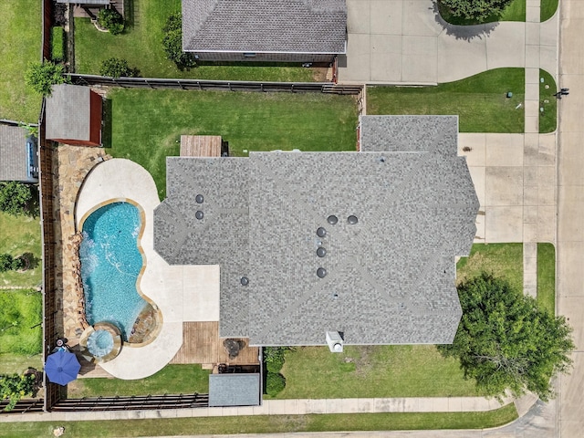 204 Leonard Way, Fate, TX 75087 - aerial view of a pool area