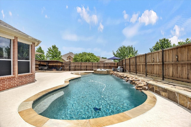 204 Leonard Way, Fate, TX 75087 - view of pool with a patio area and a fenced backyard