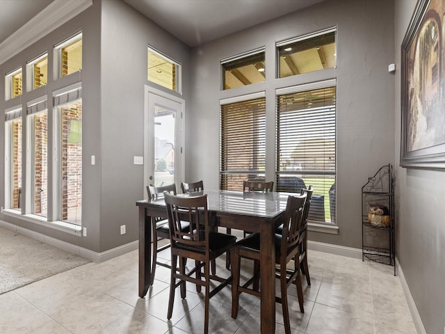 901 Egan Way Ct, Burleson, TX 76028 - dining area featuring light tile patterned flooring and baseboards