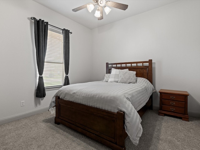 901 Egan Way Ct, Burleson, TX 76028 - bedroom with carpet flooring, baseboards, and a ceiling fan