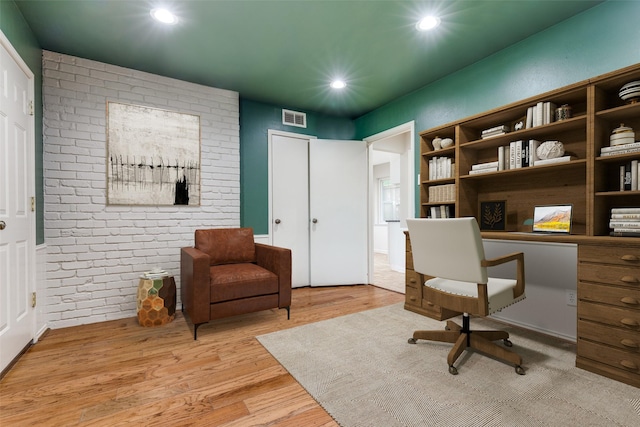 4023 Candlenut Ln, Dallas, TX 75244 - office with wood finished floors and recessed lighting