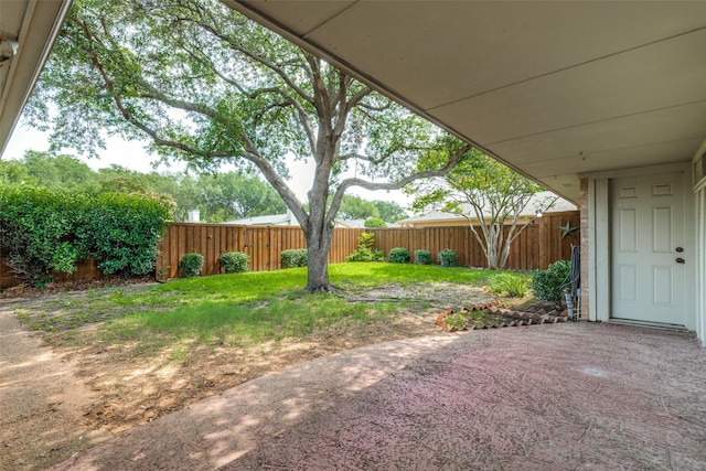 4023 Candlenut Ln, Dallas, TX 75244 - view of yard with a patio