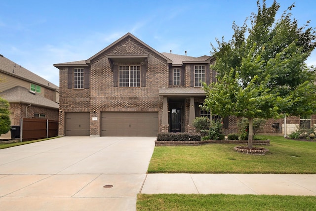 15717 Preble Rd, Fort Worth, TX 76177 - traditional home with brick siding, an attached garage, and driveway
