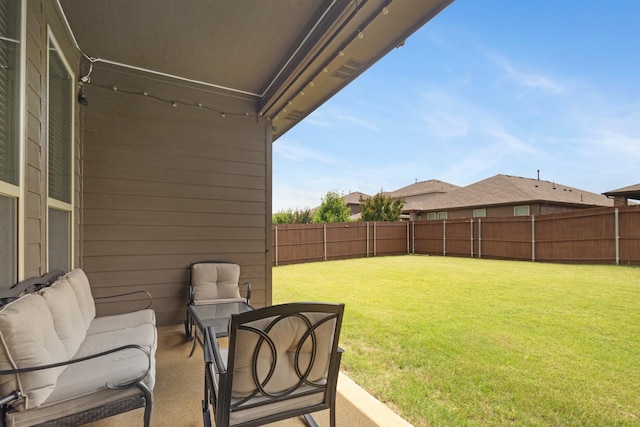 15717 Preble Rd, Fort Worth, TX 76177 - view of yard with a patio area