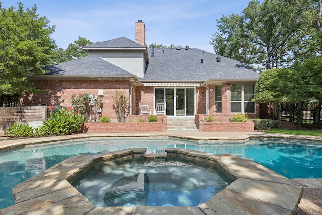 1117 Charleston Ct, Keller, TX 76248 - view of pool with a pool with connected hot tub