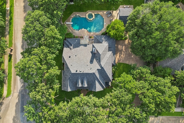 1117 Charleston Ct, Keller, TX 76248 - view from above of property featuring a pool