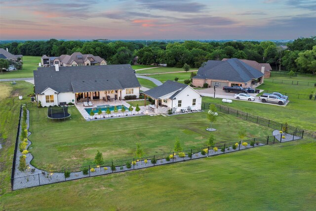 36 Mirror Lakes Ct, Gunter, TX 75058 - view of aerial view at dusk