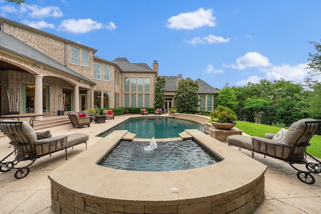 504 Bristol Dr, Allen, TX 75013 - outdoor pool featuring a patio area