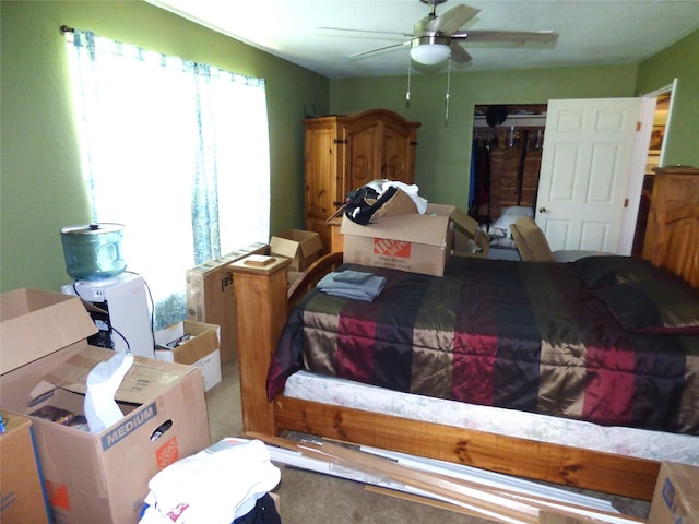 225 County Road 472, Ranger, TX 76470 - bedroom featuring ceiling fan
