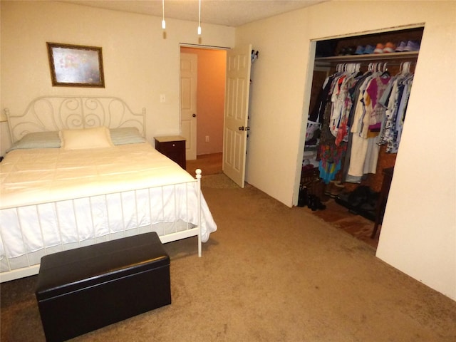 225 County Road 472, Ranger, TX 76470 - bedroom featuring a closet and carpet flooring