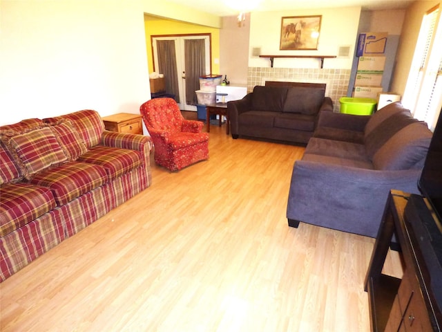 225 County Road 472, Ranger, TX 76470 - living area featuring wood finished floors
