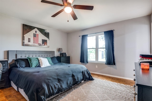 1434 Southland St, Sulphur Springs, TX 75482 - bedroom with baseboards and ceiling fan