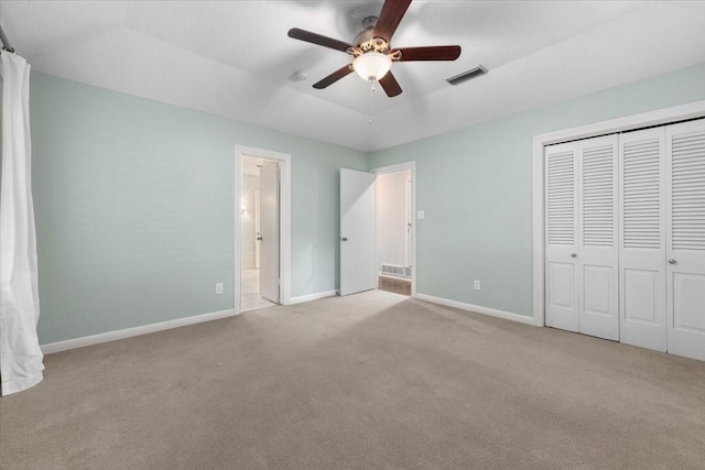 4517 Cloudview Rd, Fort Worth, TX 76109 - unfurnished bedroom with carpet flooring, baseboards, a closet, and a ceiling fan
